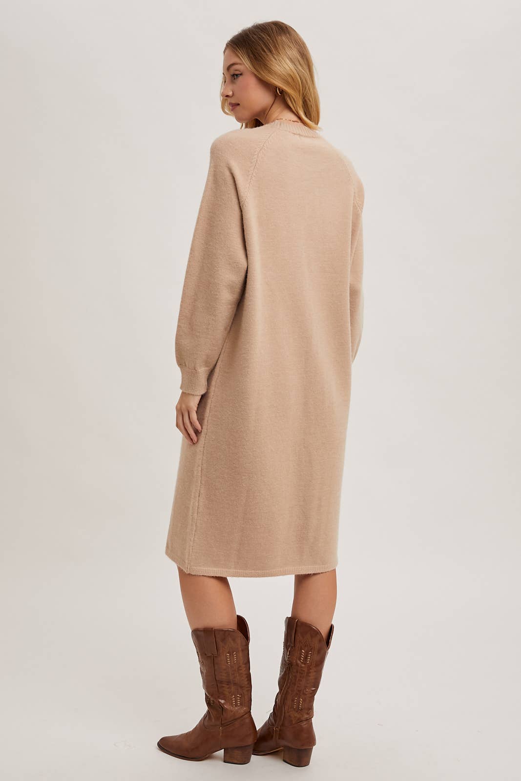 Ivory Haven Knit Midi Dress
