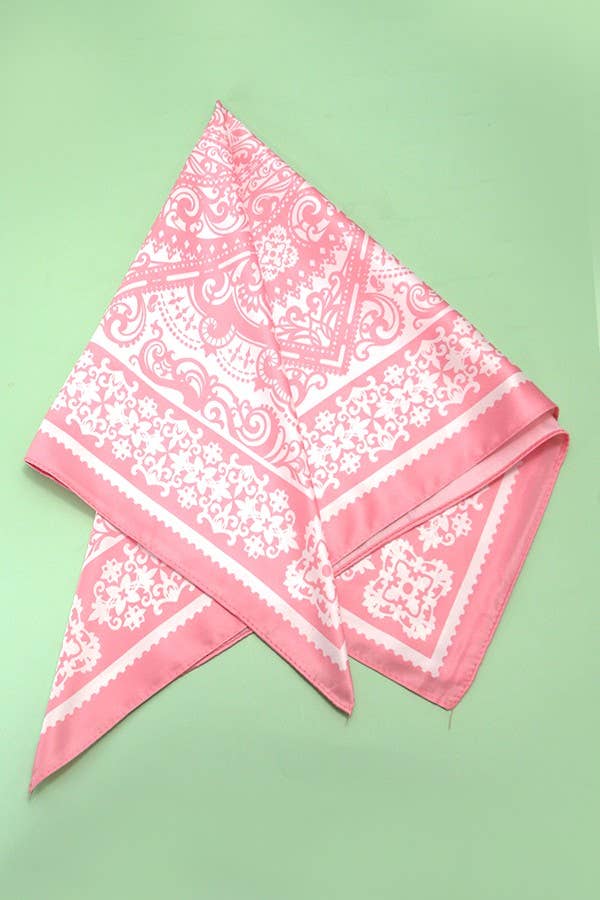 Pink Mirage Bandana Scarf