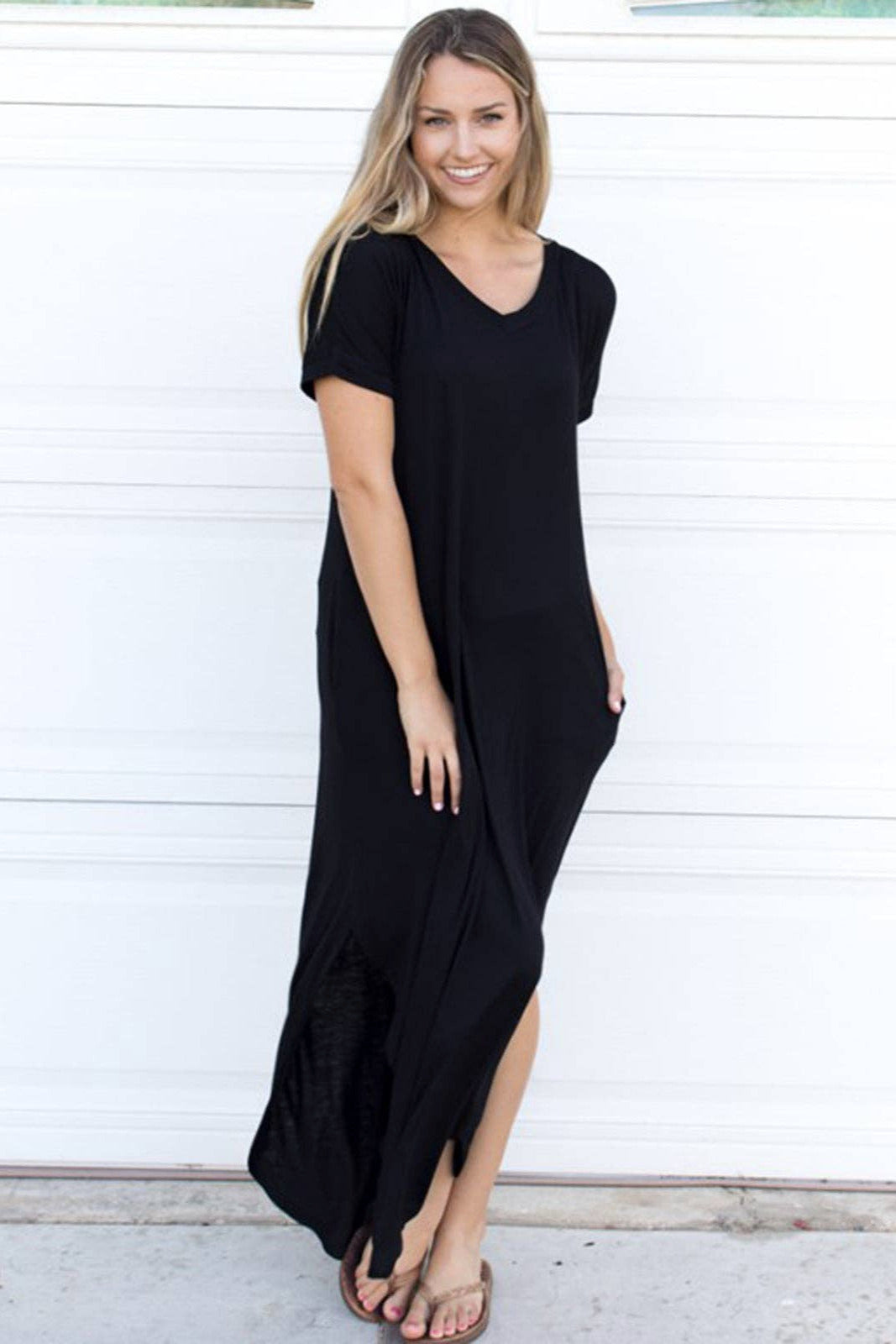 Solid Relaxed Maxi Dress