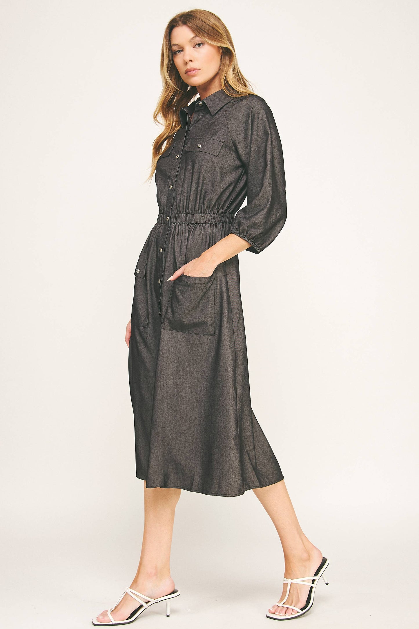 Chloe Chambray Midi