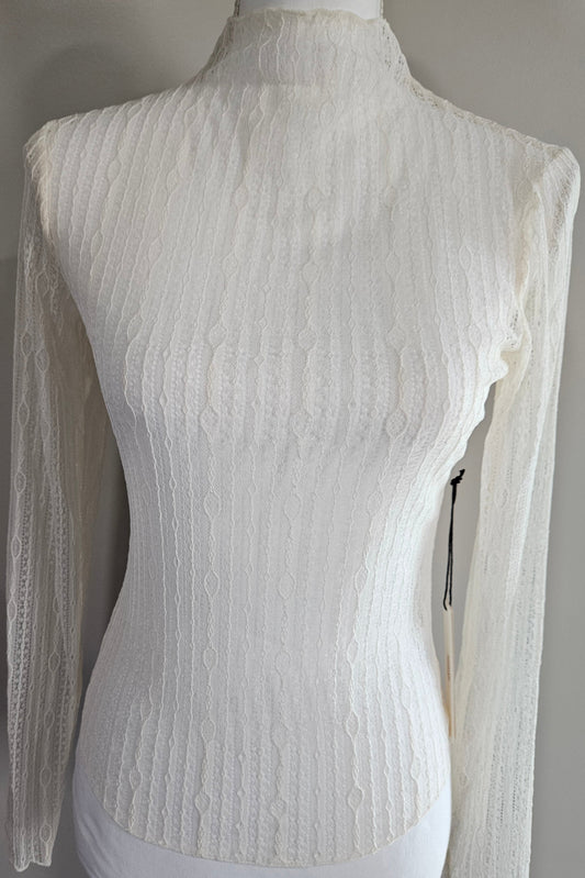 Ivory Lace Layering Top