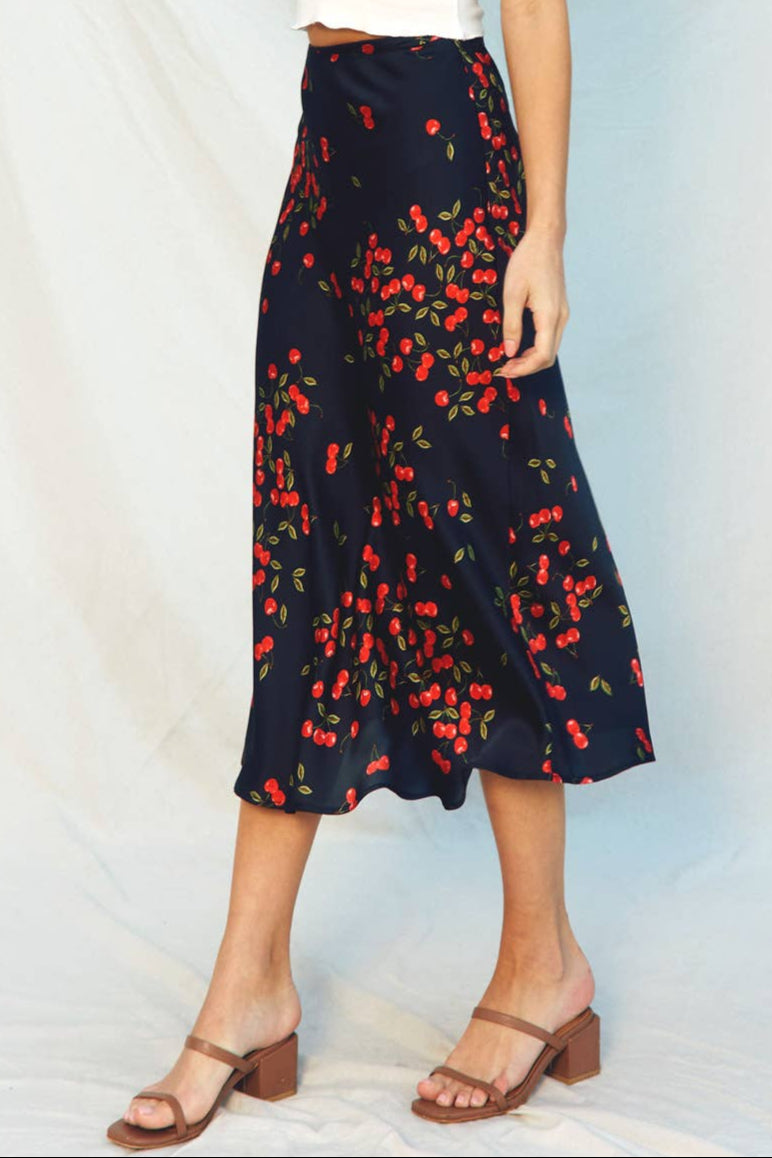 Fruit Punch Bias Cut Skirt