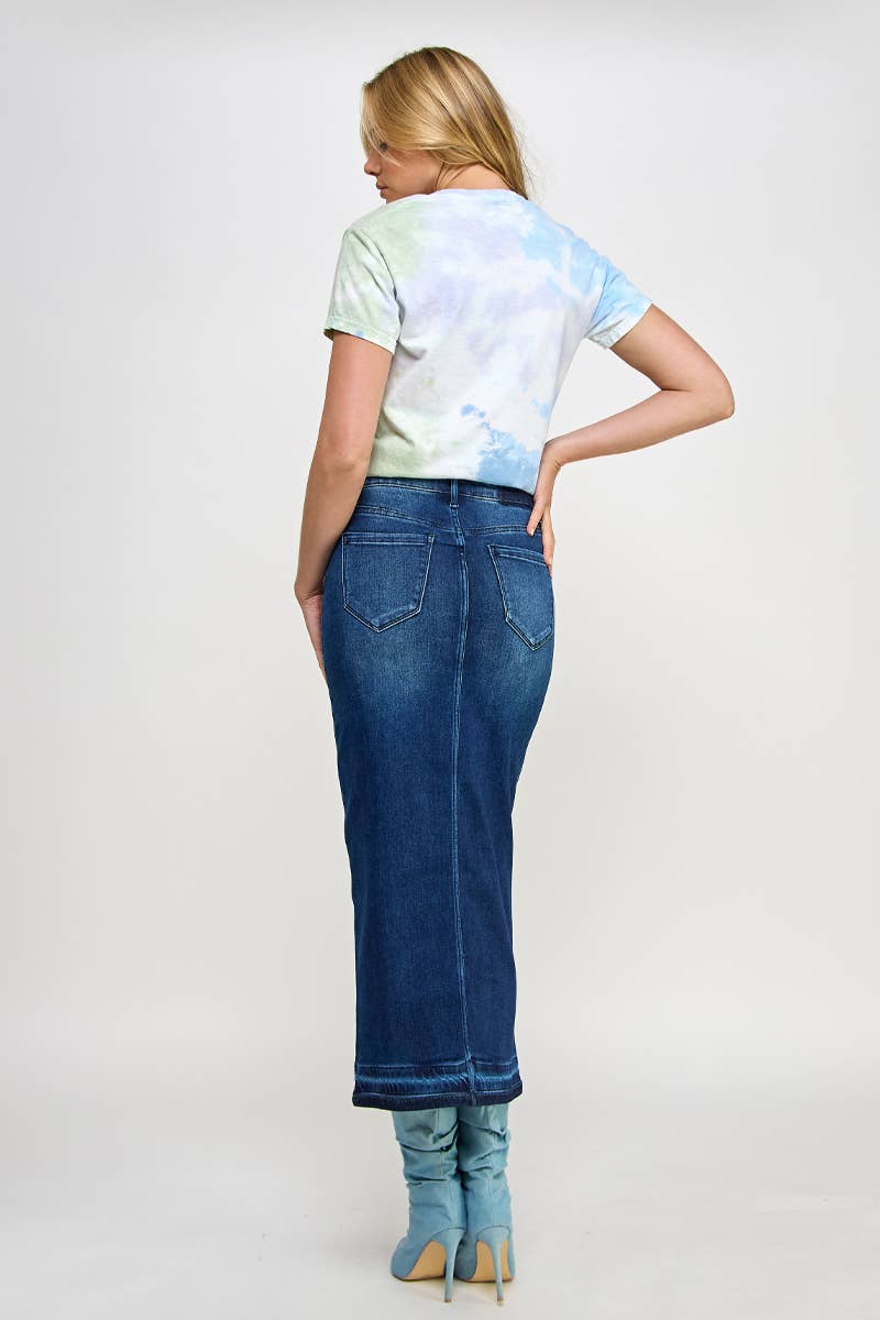 The Driftwood Denim Maxi