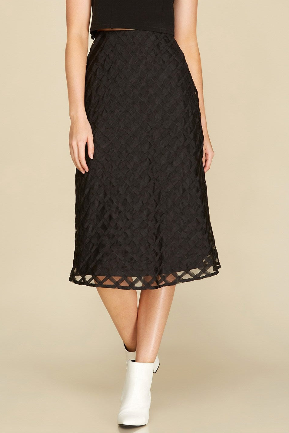 Black Lattice Midi