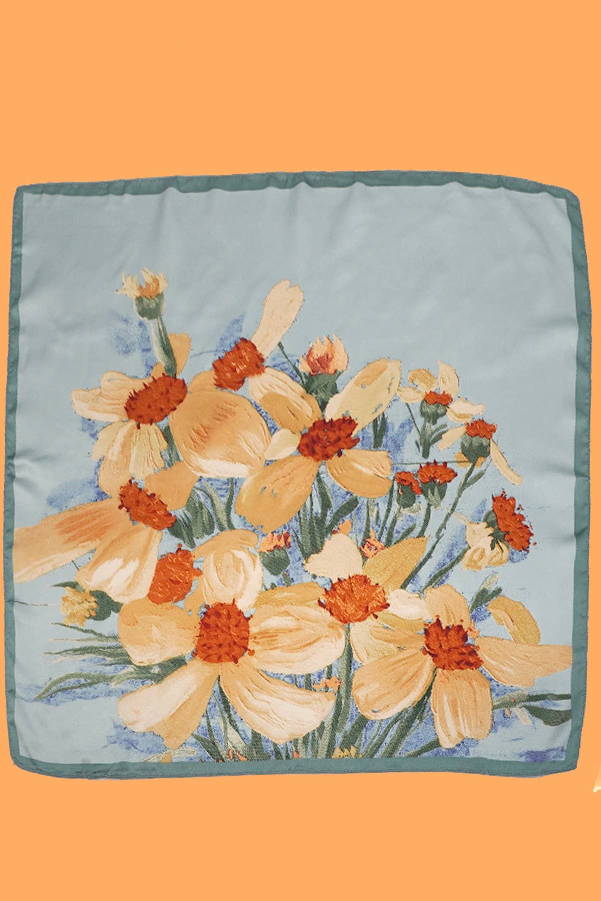 Silken Petals Bandana Scarf