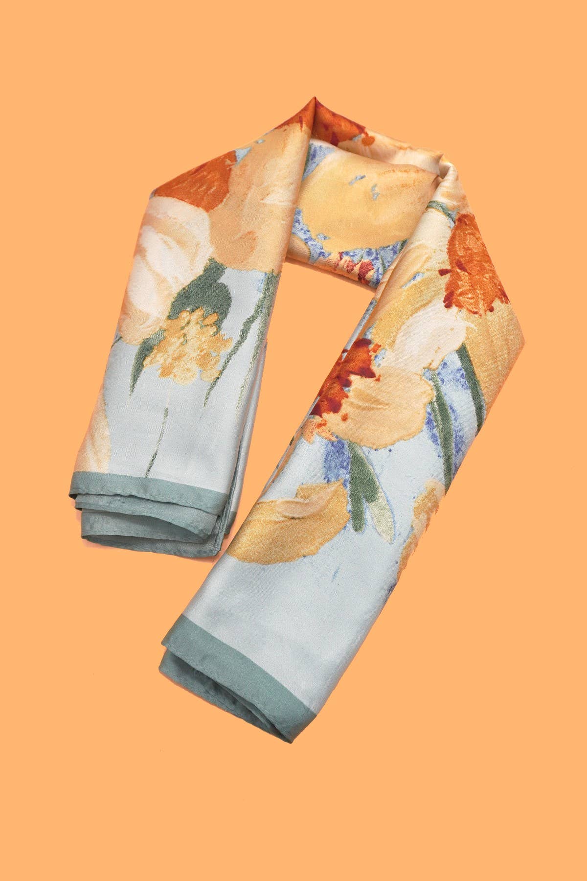 Silken Petals Bandana Scarf