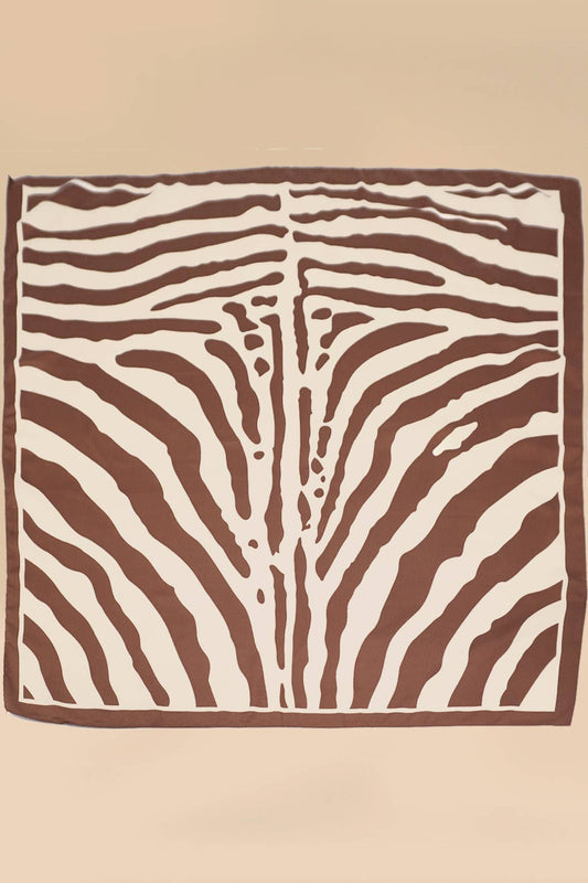 Wild Elegance Zebra Scarf