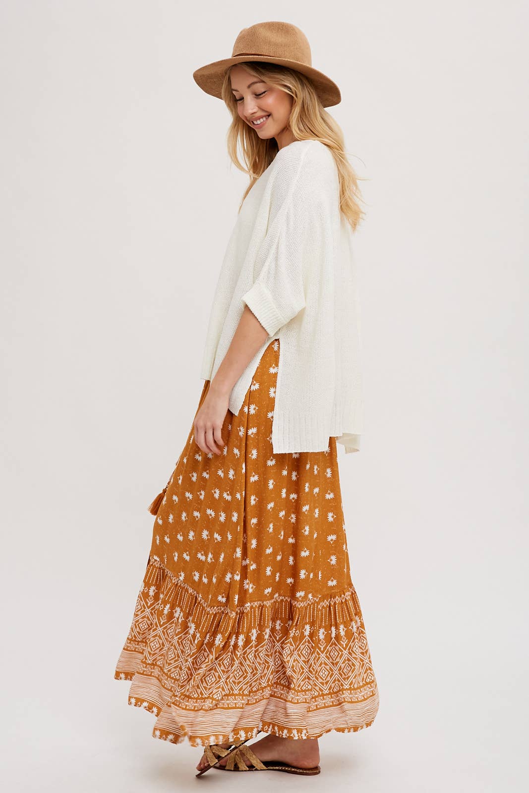 Terracotta Horizon Boho Maxi