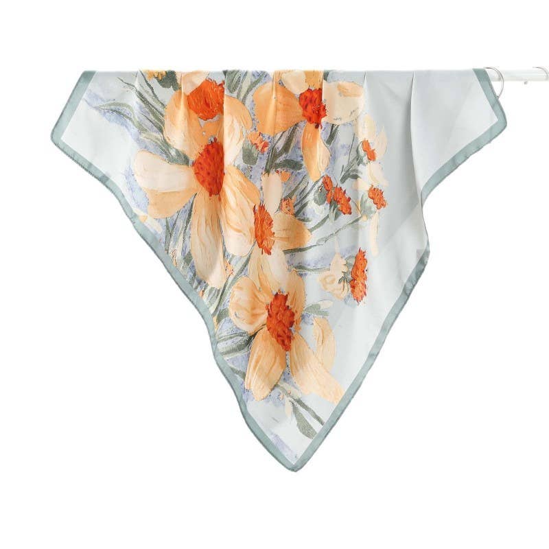 Silken Petals Bandana Scarf