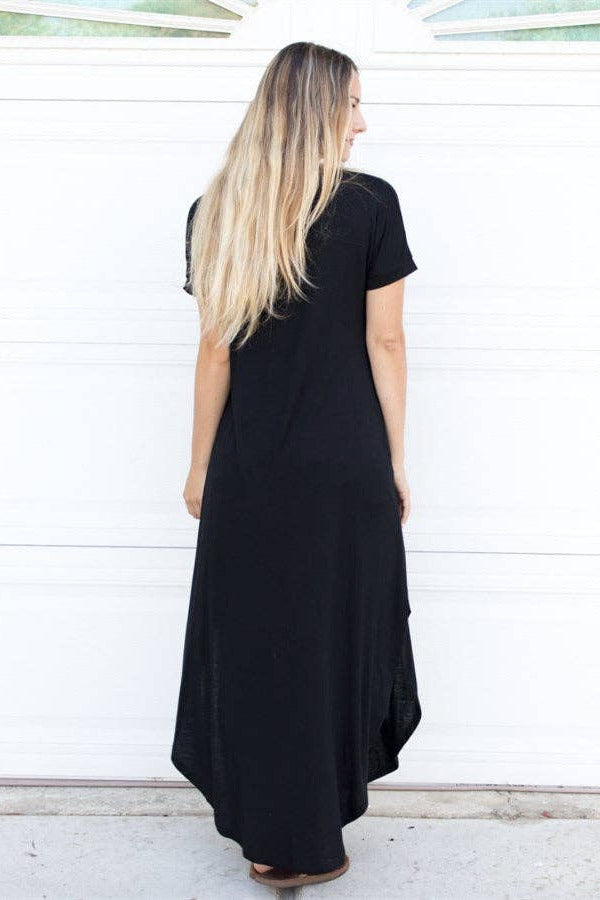 Solid Relaxed Maxi Dress