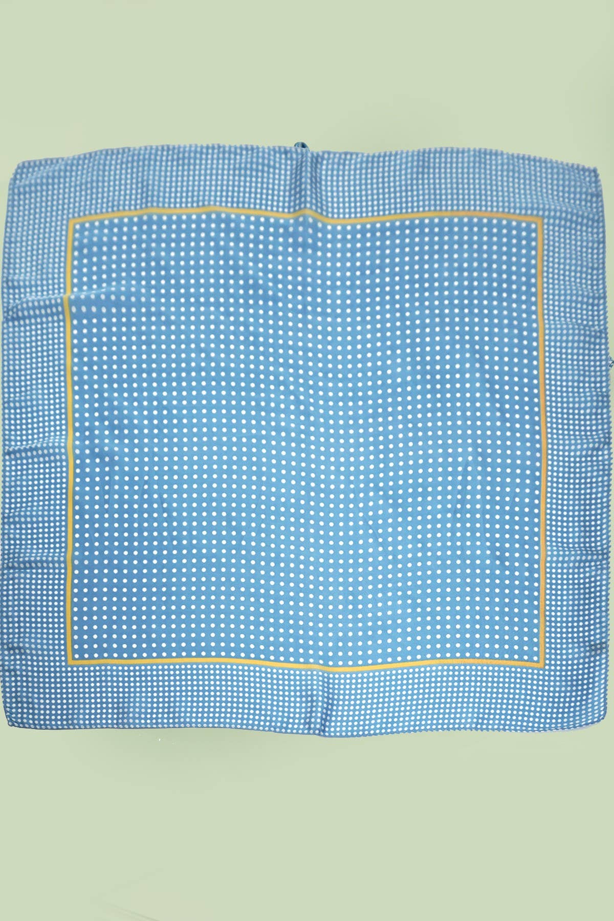 Blue Polka Dot Bandana Scarf