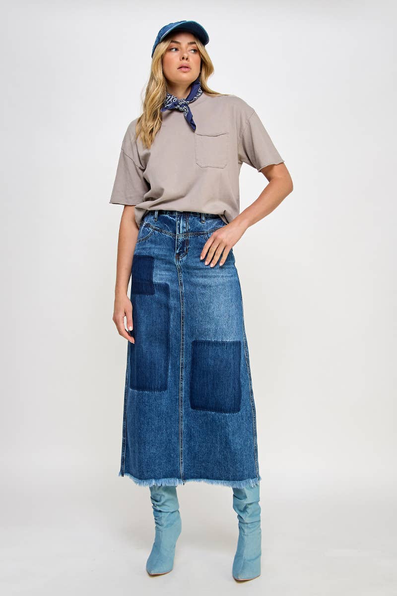 The Revival Denim Skirt