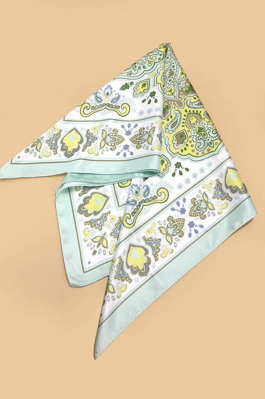 Minted Paisley Bandana Scarf