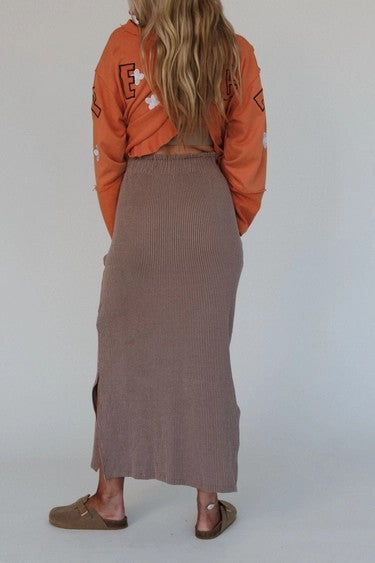 Desert Rose Maxi Skirt- Acorn