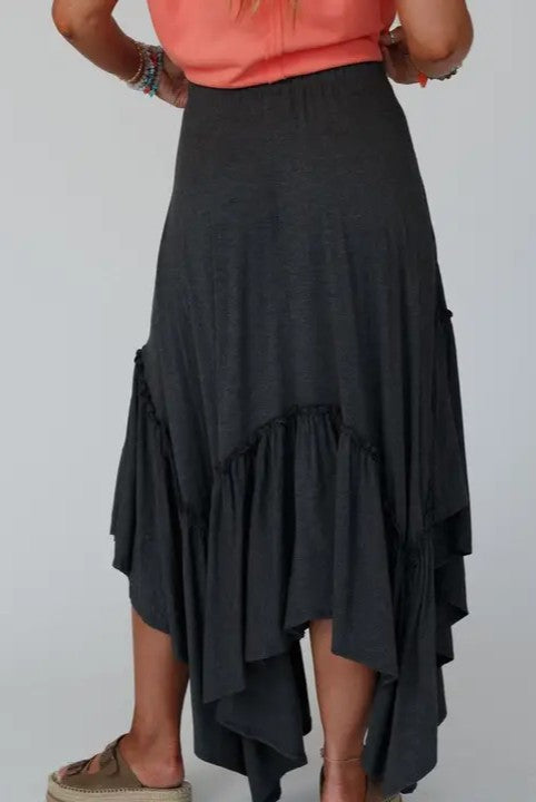 Forever Beauty Maxi Skirt - Charcoal