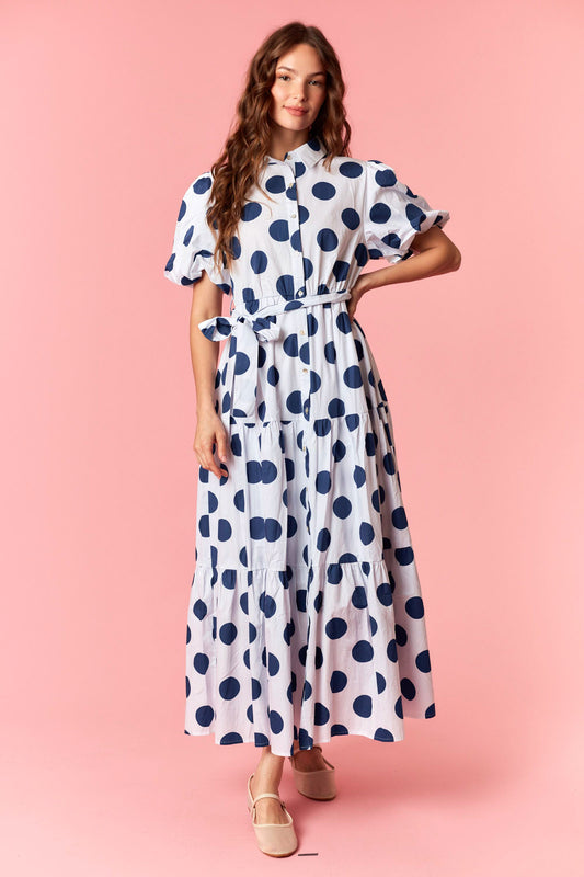 olive oil and balsamic vinegar salad dressing Dark blue shirt dress main image 0