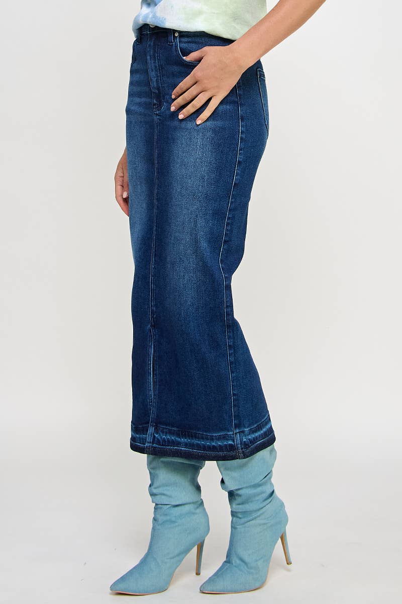 The Driftwood Denim Maxi