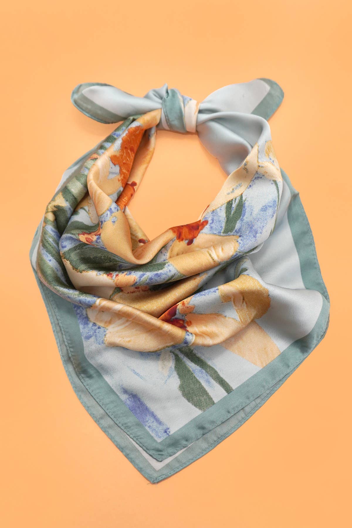 Silken Petals Bandana Scarf