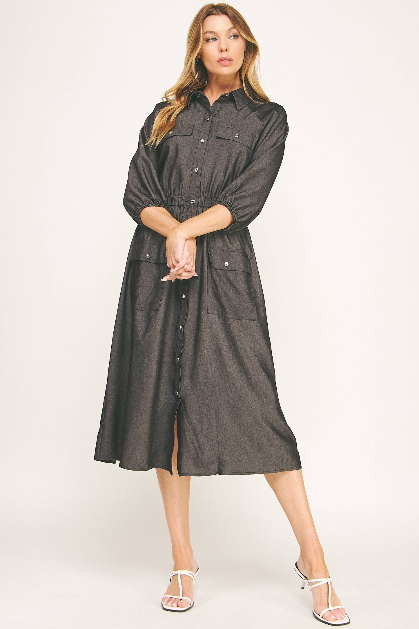Chloe Chambray Midi
