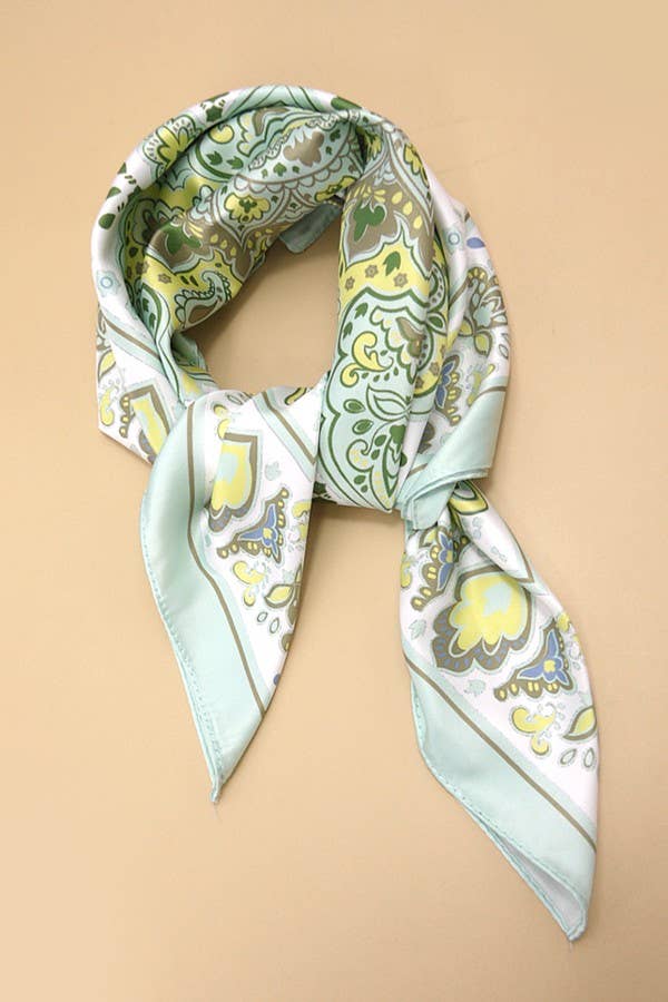 Minted Paisley Bandana Scarf