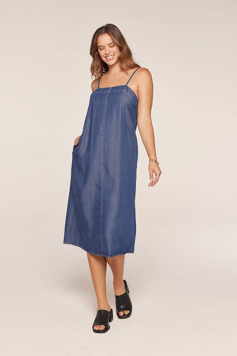 Classic Americana Denim Dress
