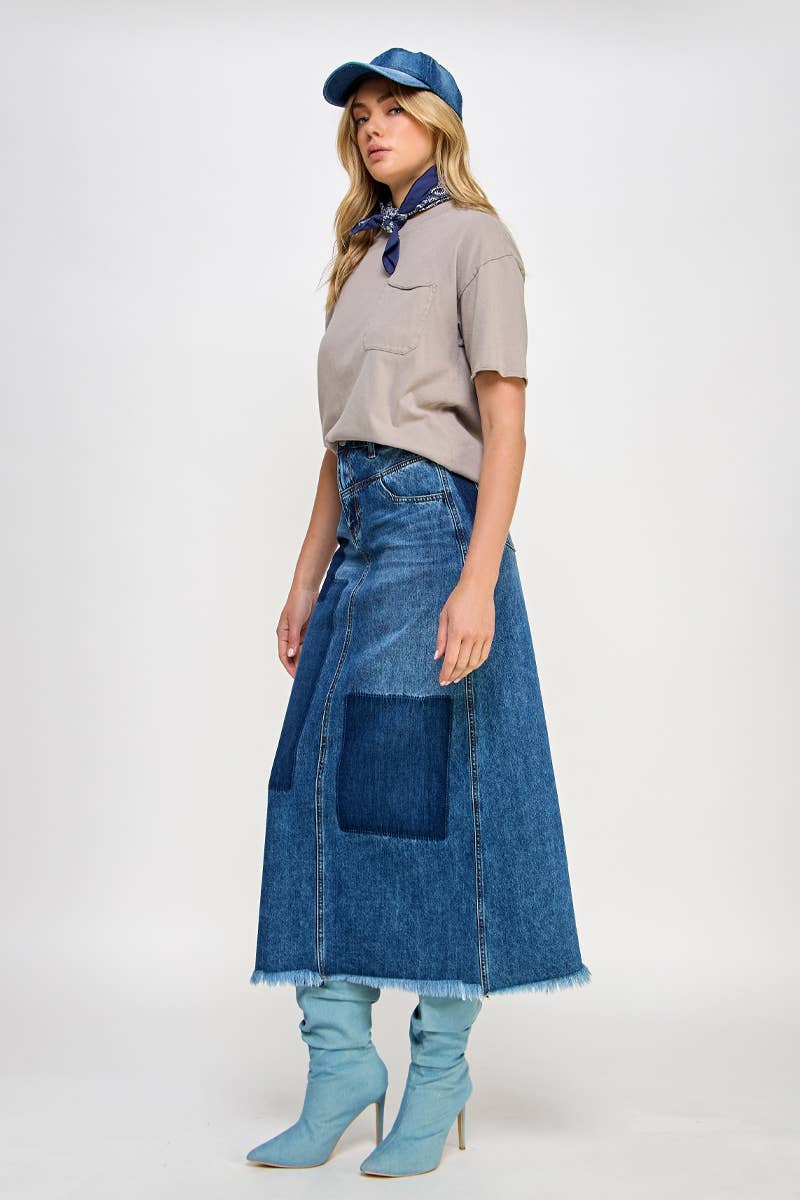 The Revival Denim Skirt