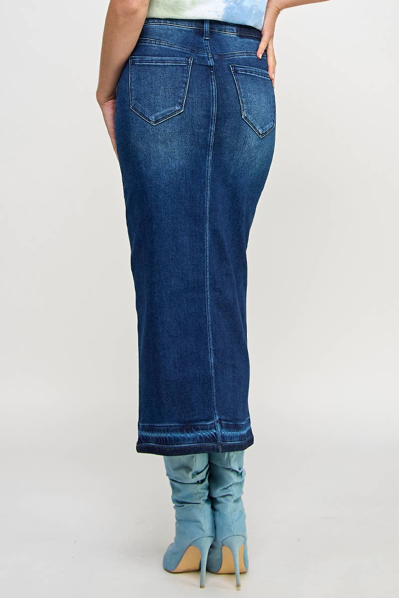 The Driftwood Denim Maxi