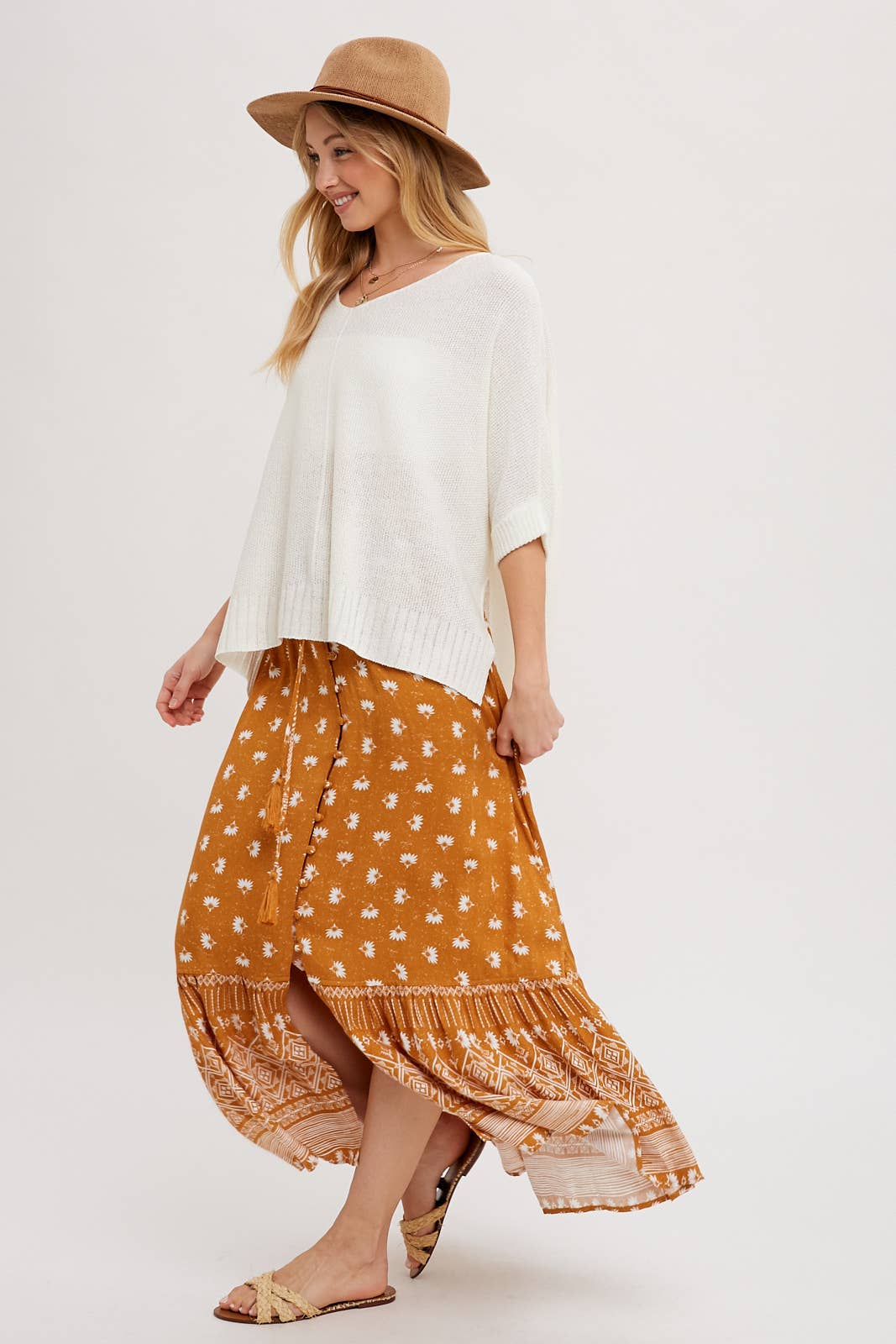 Terracotta Horizon Boho Maxi