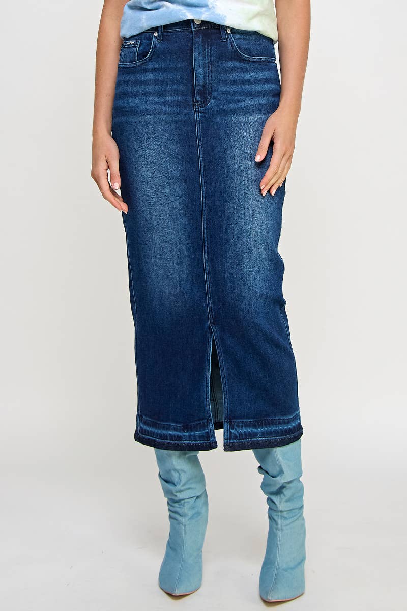 The Driftwood Denim Maxi