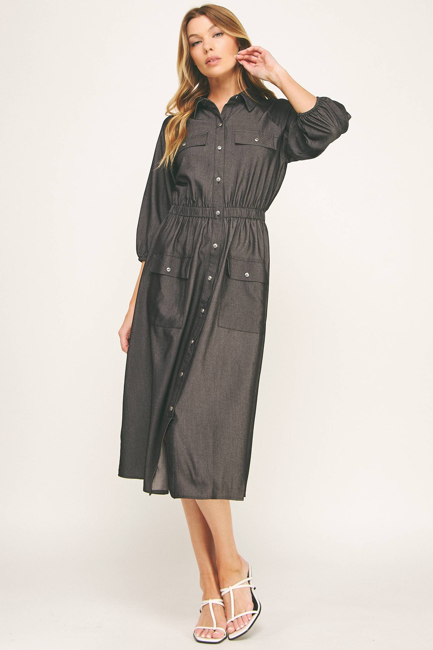 Chloe Chambray Midi