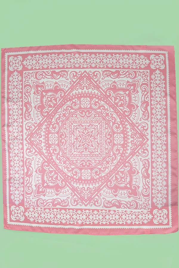 Pink Mirage Bandana Scarf