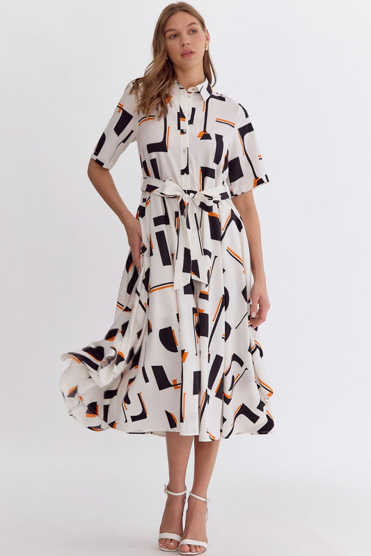 Black & Blush Classic Midi