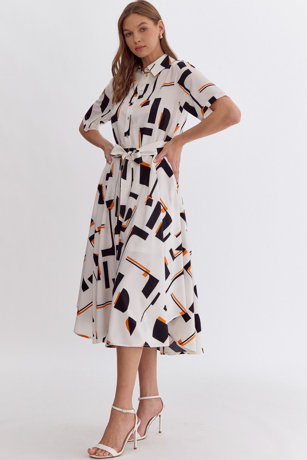 Black & Blush Classic Midi