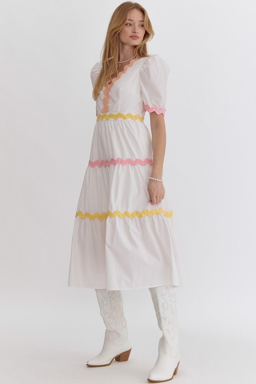 Sunny Day Rick Rack Dress
