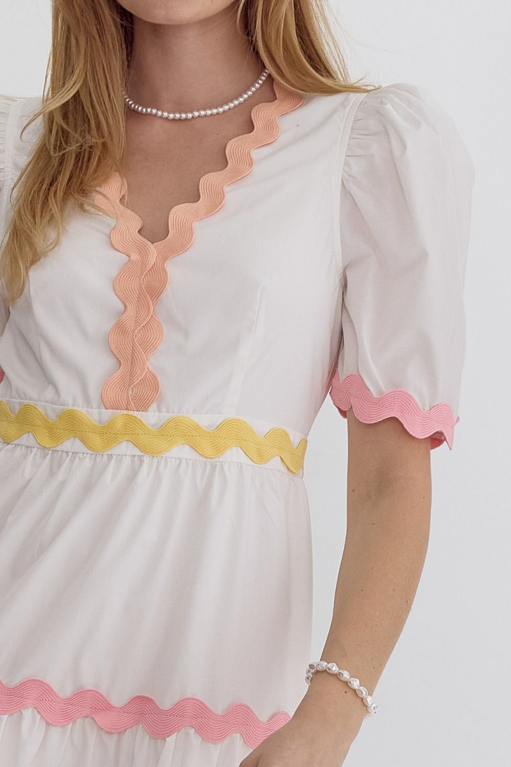 Sunny Day Rick Rack Dress