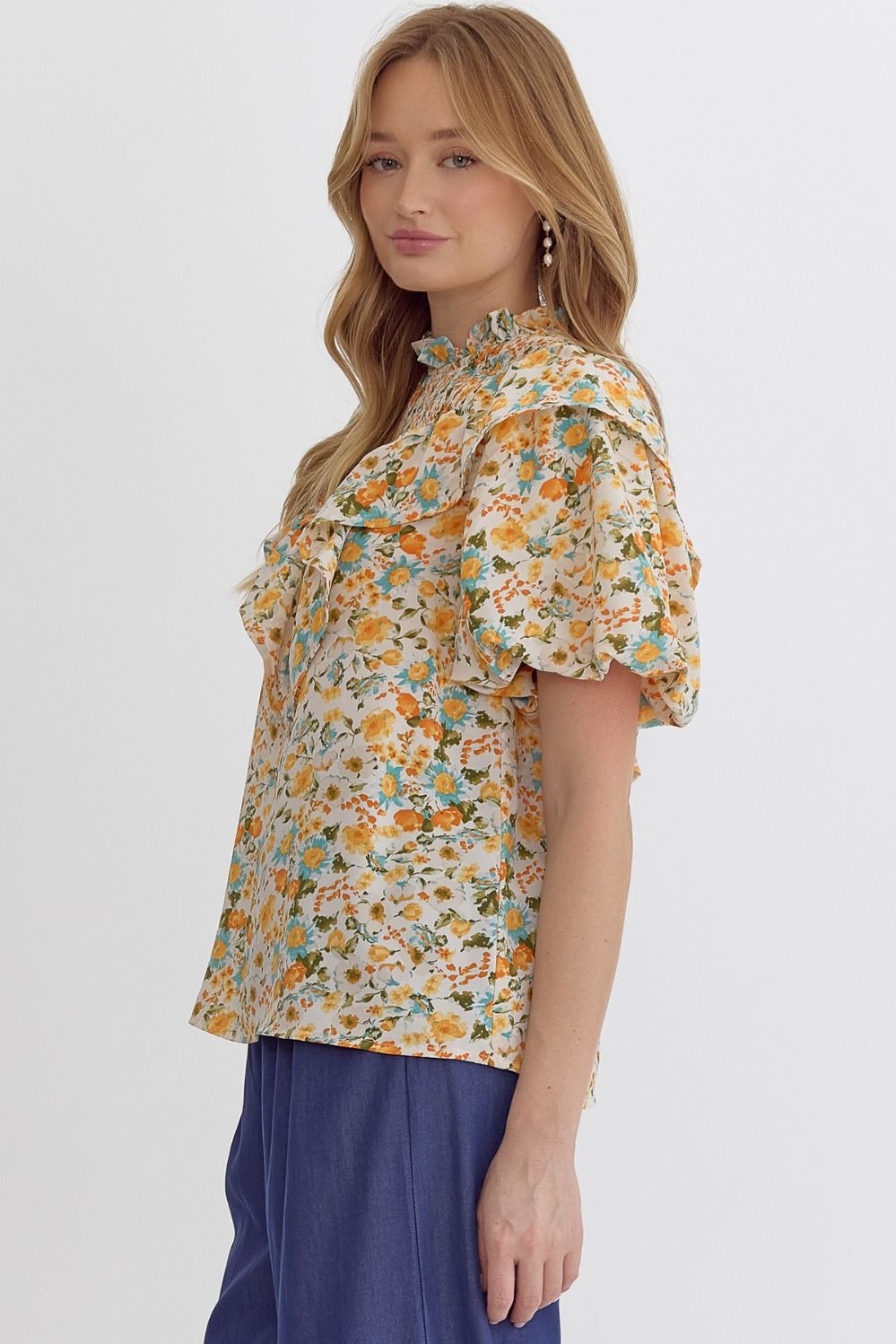 Wildflower Ruffle Blouse