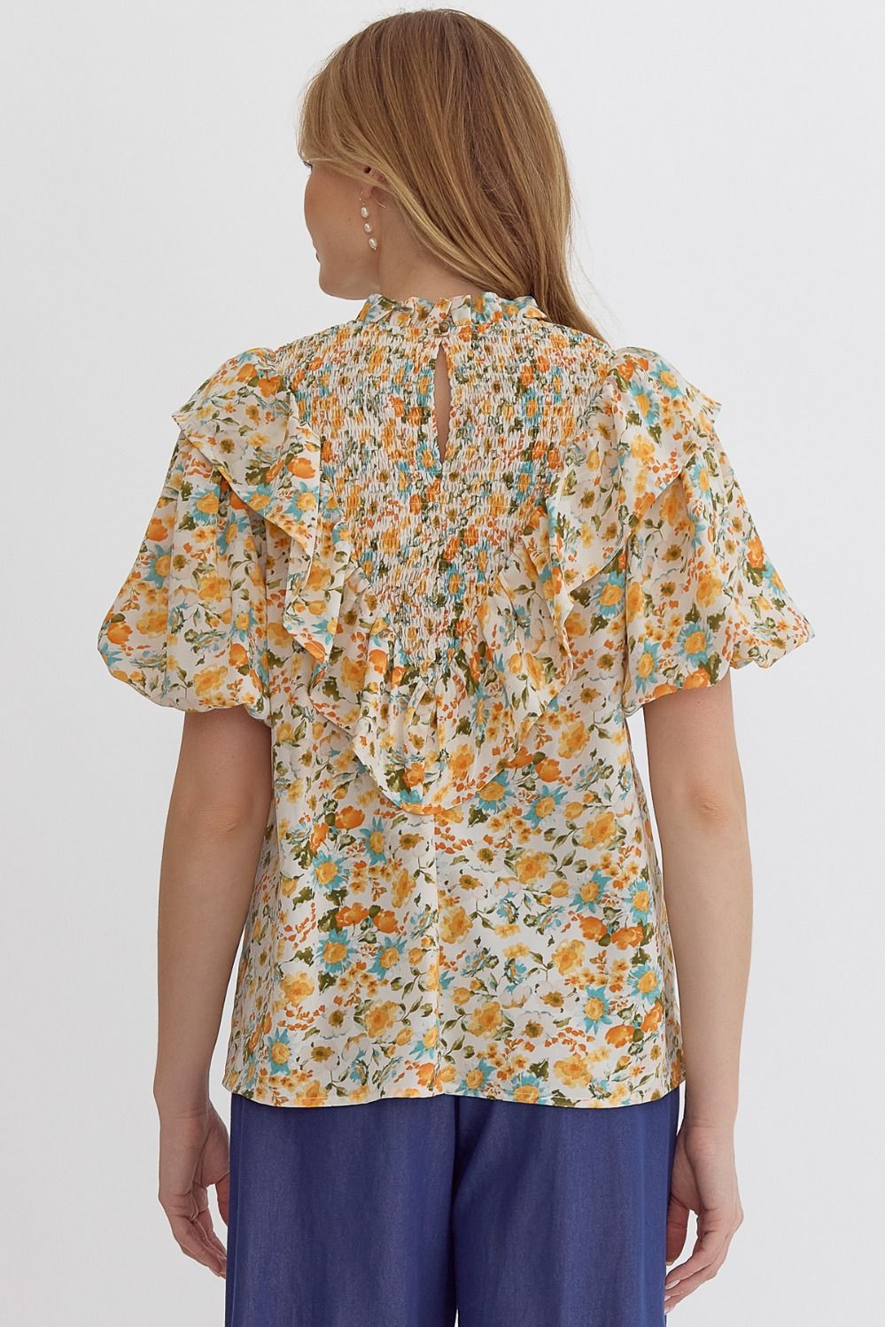 Wildflower Ruffle Blouse