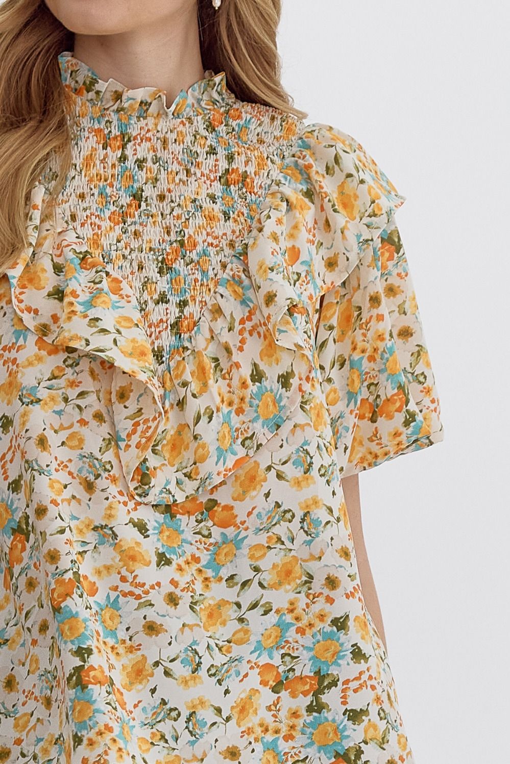 Wildflower Ruffle Blouse