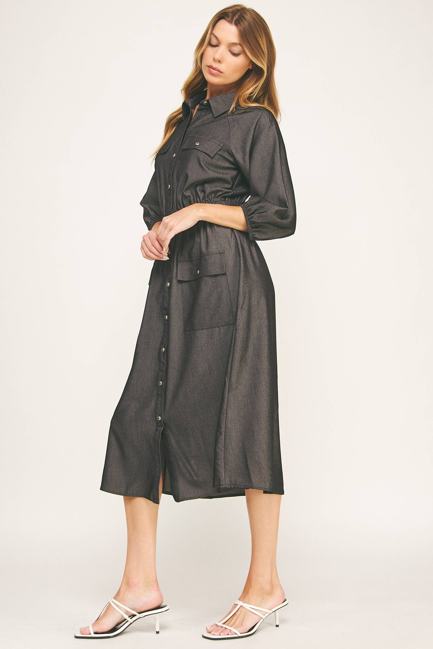 Chloe Chambray Midi
