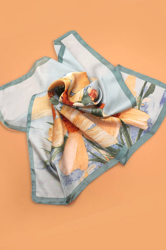Silken Petals Bandana Scarf