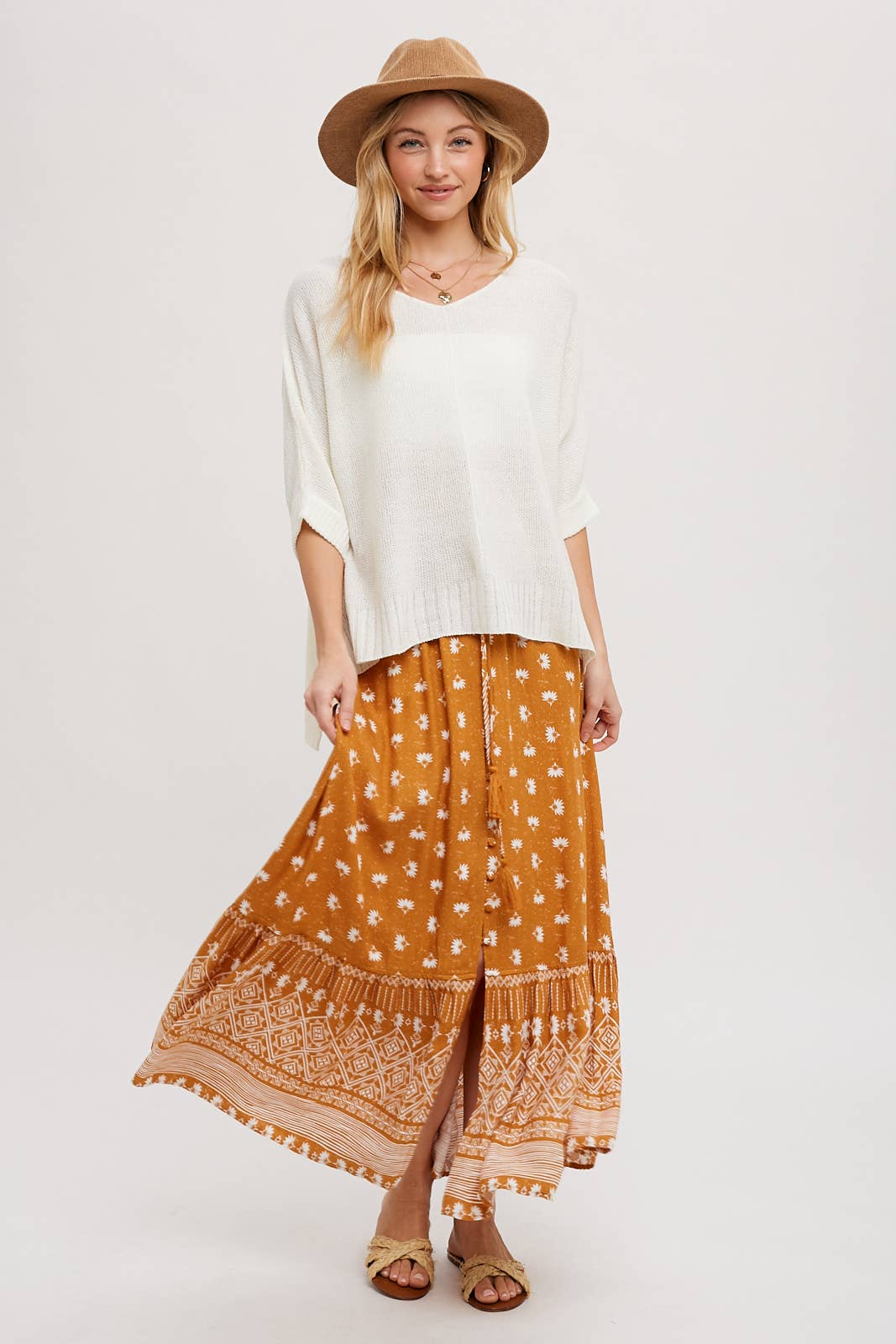 Terracotta Horizon Boho Maxi