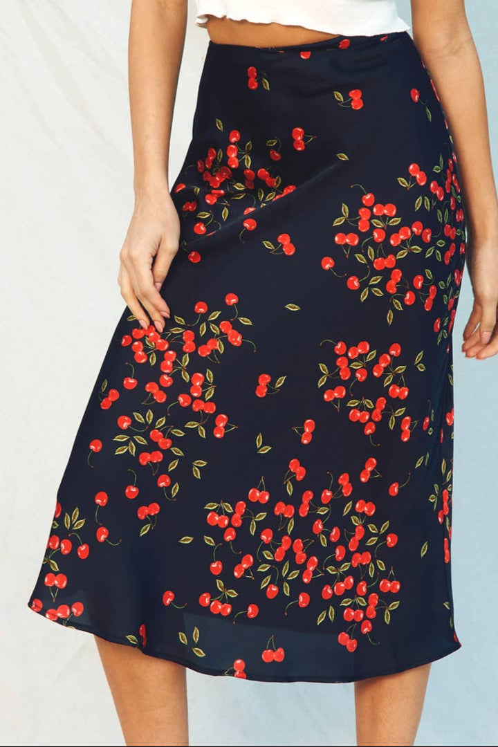 Fruit Punch Bias Cut Skirt